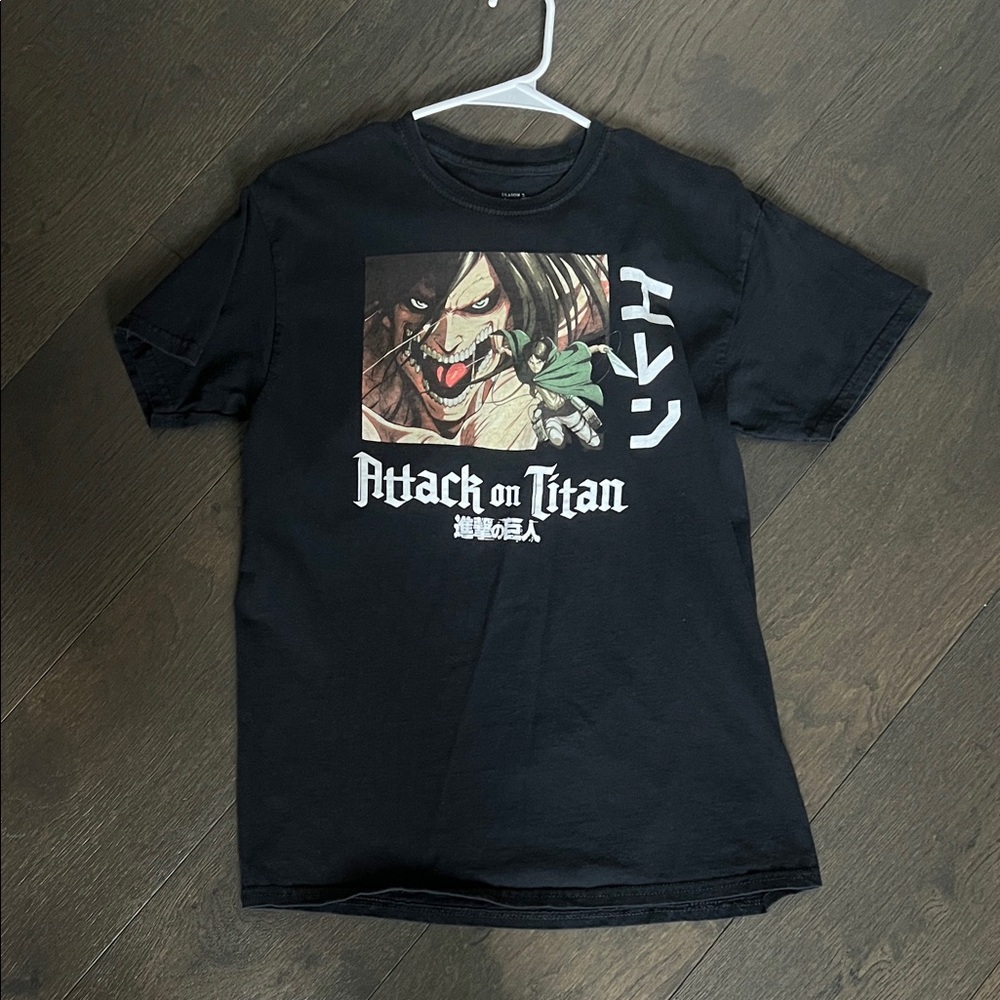 Ripple Junction Black Attack on Titan Short Sleeve Tee